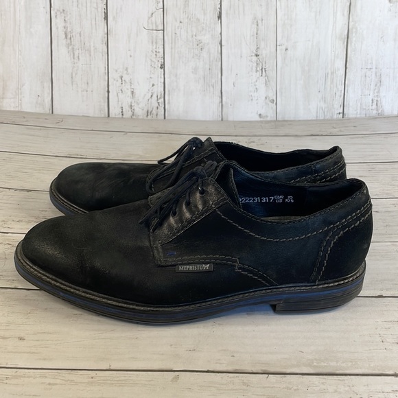 Mephisto Black Suede Air Jet Oxfords - Picture 7 of 13